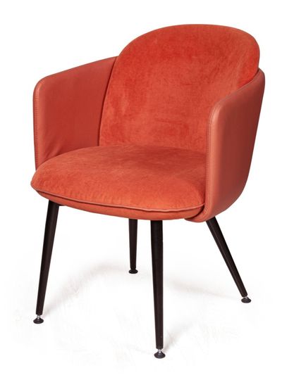 Стул с подлокотниками Phoenix (Феникс), ткань комбинированная с экокожей