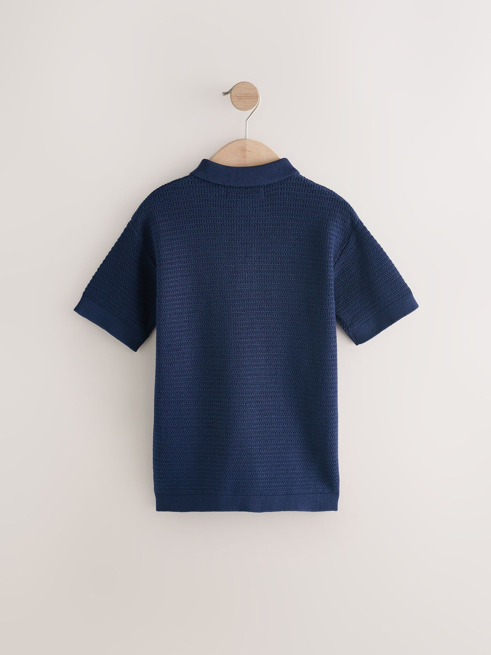 Поло вязаное для мальчика Next AA8-941, Темно-синий