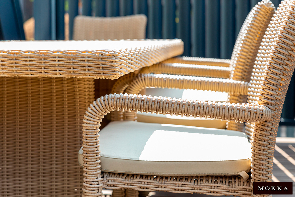 Комплект плетеной мебели MOKKA BELLA LOUNGE, соломенный