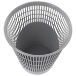 Корзина для бумаг, 11 л, сетчатая, серая, BRAUBERG