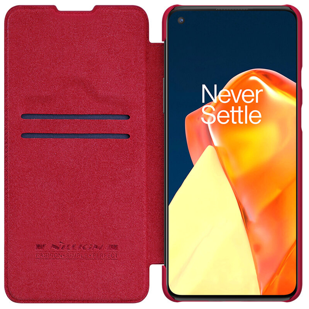 Кожаный чехол-книжка Nillkin Leather Qin для OnePlus 9R