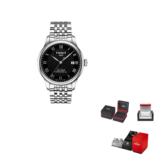 TISSOT Le Locle Collection Automatic Mechanical Movement Men"s Watches Watch 39.3mm Black Dial