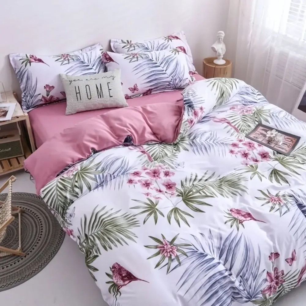 Постельное белье 1,5 поплин Орхидея 1798