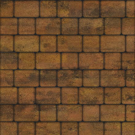 Тротуарная плитка КЛАССИКО - Листопад гладкий Саванна, комплект из 2 видов плит