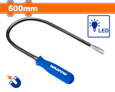 Магнитный захват с фонариком 600 мм WADFOW WME4E61