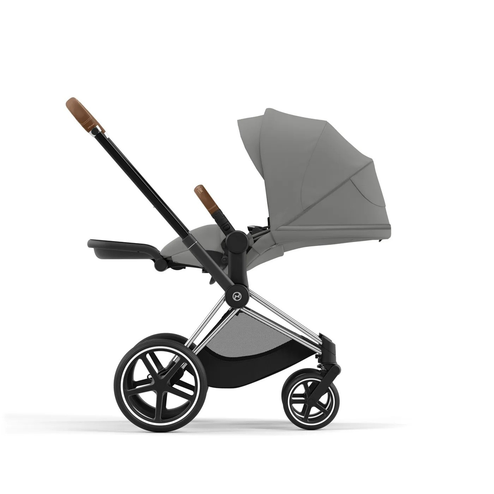 Коляска Cybex Priam IV 3 в 1 цвет Mirage Grey на шасси Chrome Brown