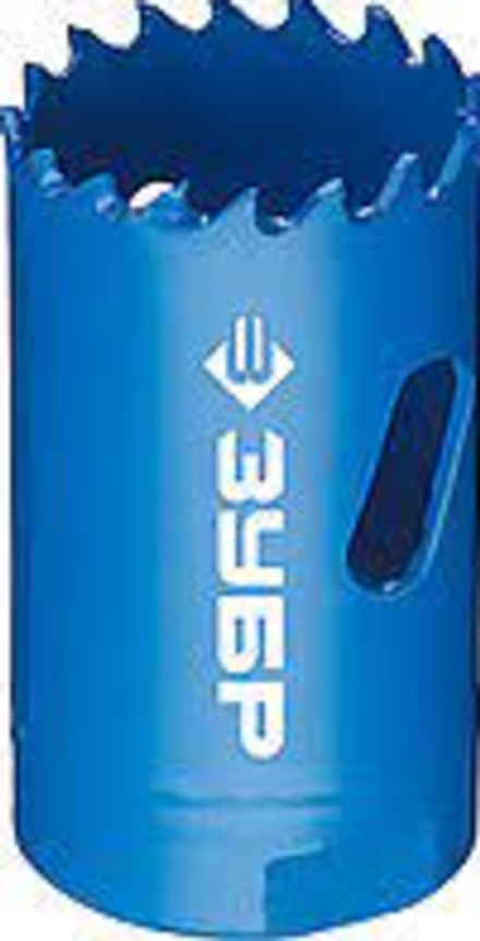 Коронка биметаллическая, Ø 152 мм, глубина сверления до 38 мм, быстрорежущая сталь, "ЗУБР" 29531-152