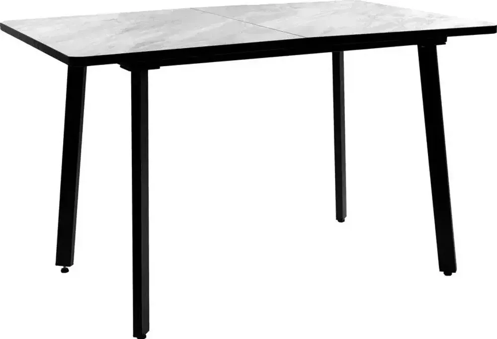 Стол Миллер пластик бабочка раздвижной чёрный (комплект ног №3)