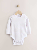 Боди с длинным рукавом и комбинезон в комлекте для малышей Next E59-551, Белый, Молочный