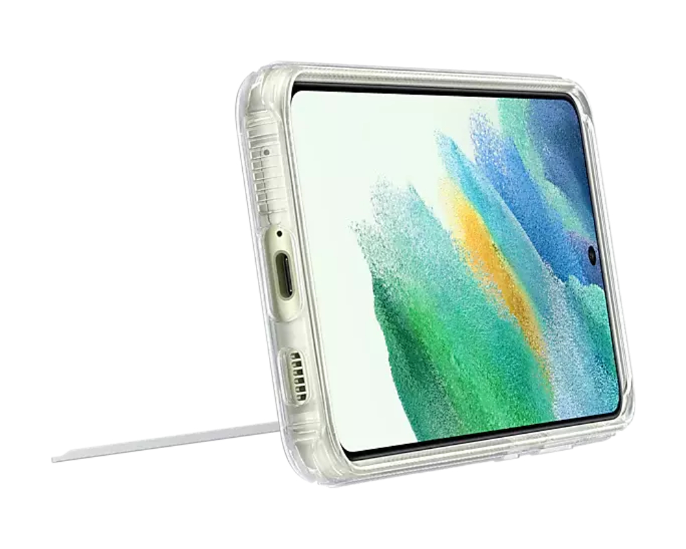 Чехол накладка Samsung Clear Standing Cover S21 FE прозрачный