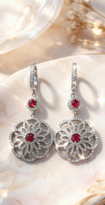 Ювелирные серьги из серебра 925 пробы