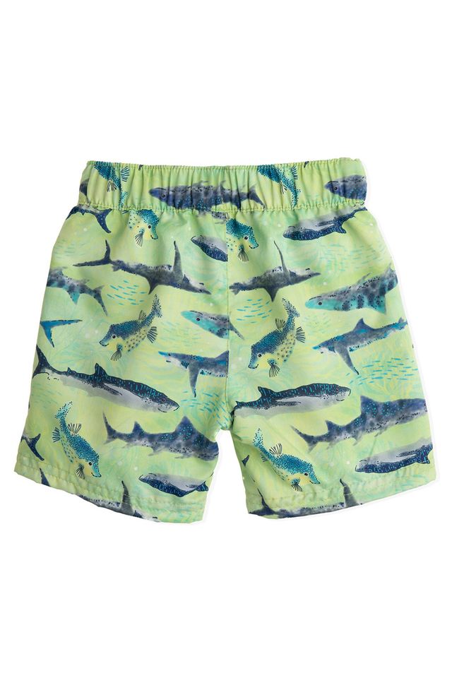 Светло-зеленые шорты для плавания