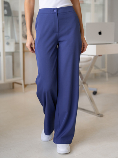 Брюки Serenity палаццо Blueberry Mousse