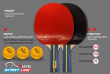 Набор 4 р-ки Level 200, 6 мячей Club Select, сетка с креплением
