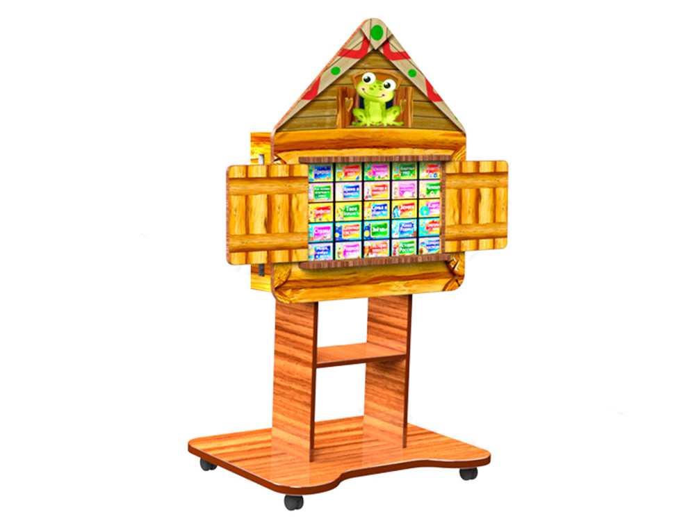 Стойка мобильная на колесах к Логопедическому интерактивному комплексу Теремок