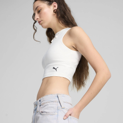 Женский топ PUMA WARDROBE ESS Ribbed Crop Top