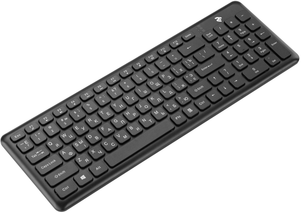 КЛАВИАТУРА 2E KS230 SLIM WL BLACK
