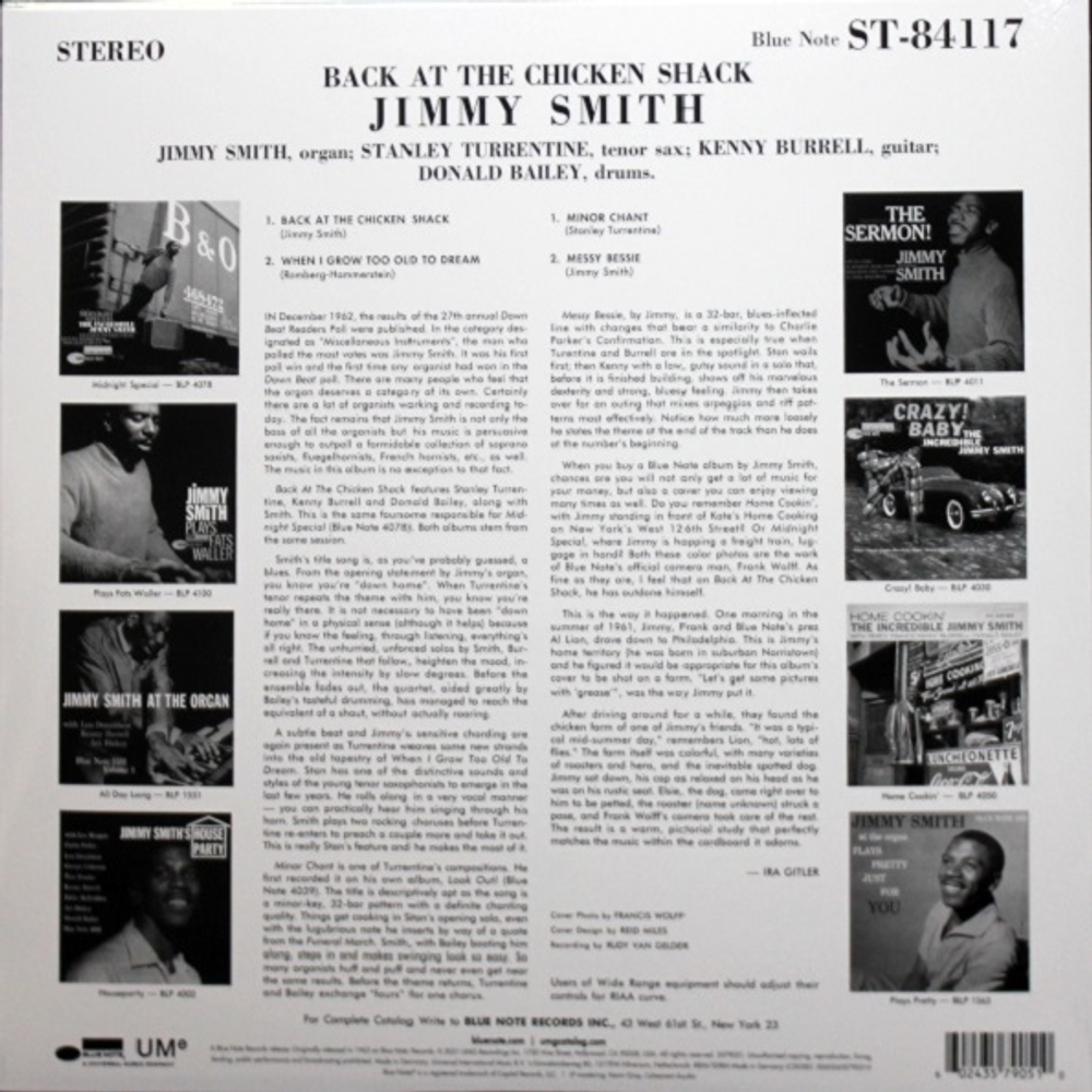 The Incredible Jimmy Smith / Back At The Chicken Shack (LP)