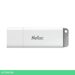 USB Flash-накопитель Netac U185 2.0 16GB белый (NT03U185N-016G-20WH)