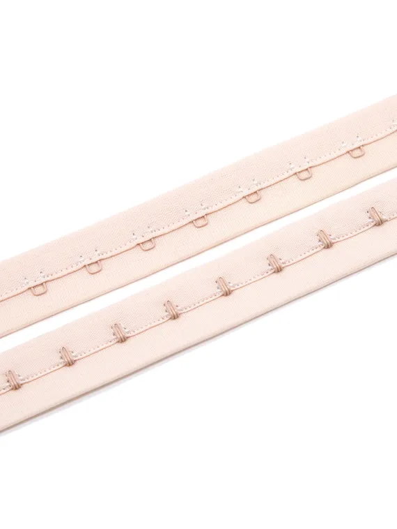 Крючки/петли на ленте, однорядные, телесный 126