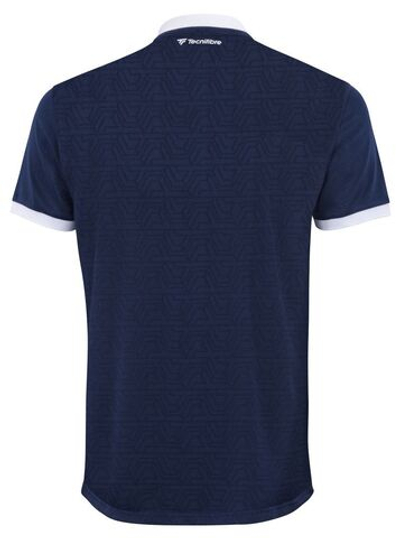 Мужское теннисное поло Tecnifibre Team Mesh Polo - marine