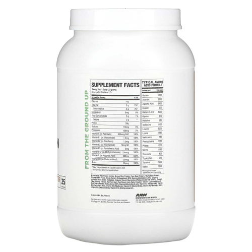 Raw Nutrition, веганский протеин, арахисовая паста, 825 г (1,81 фунта)