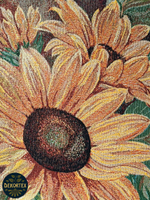 Декоративный гобеленовый чехол Подсолнух 47х47