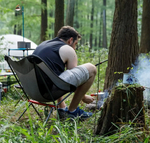 Кресло туристическое Naturehike YL05 складное, серое, до 150 кг