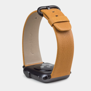 Ремешок для Apple Watch 44/45/46 mm из кожи теленка, золотого цвета