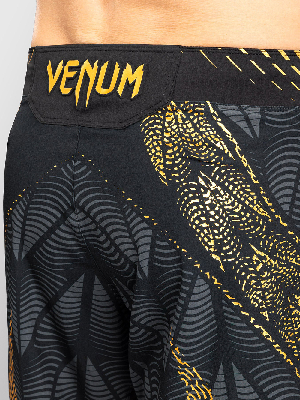 Шорты ММА Venum UFC Zenith Fight Night Long style Black/Gold
