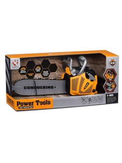 Игрушка Бензопила "Мастер деревообработки" желтая (T001)