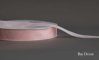 Лента CYLWH61 репсовая нежно-розовая 2,5 см.*100 ярдов