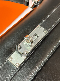 Женская сумка Hermes Kelly черного цвета