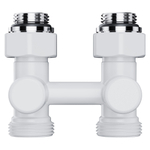 Узел нижнего подключения Royal Thermo Design прямой 1/2quot;х3/4quot; EK (белый)