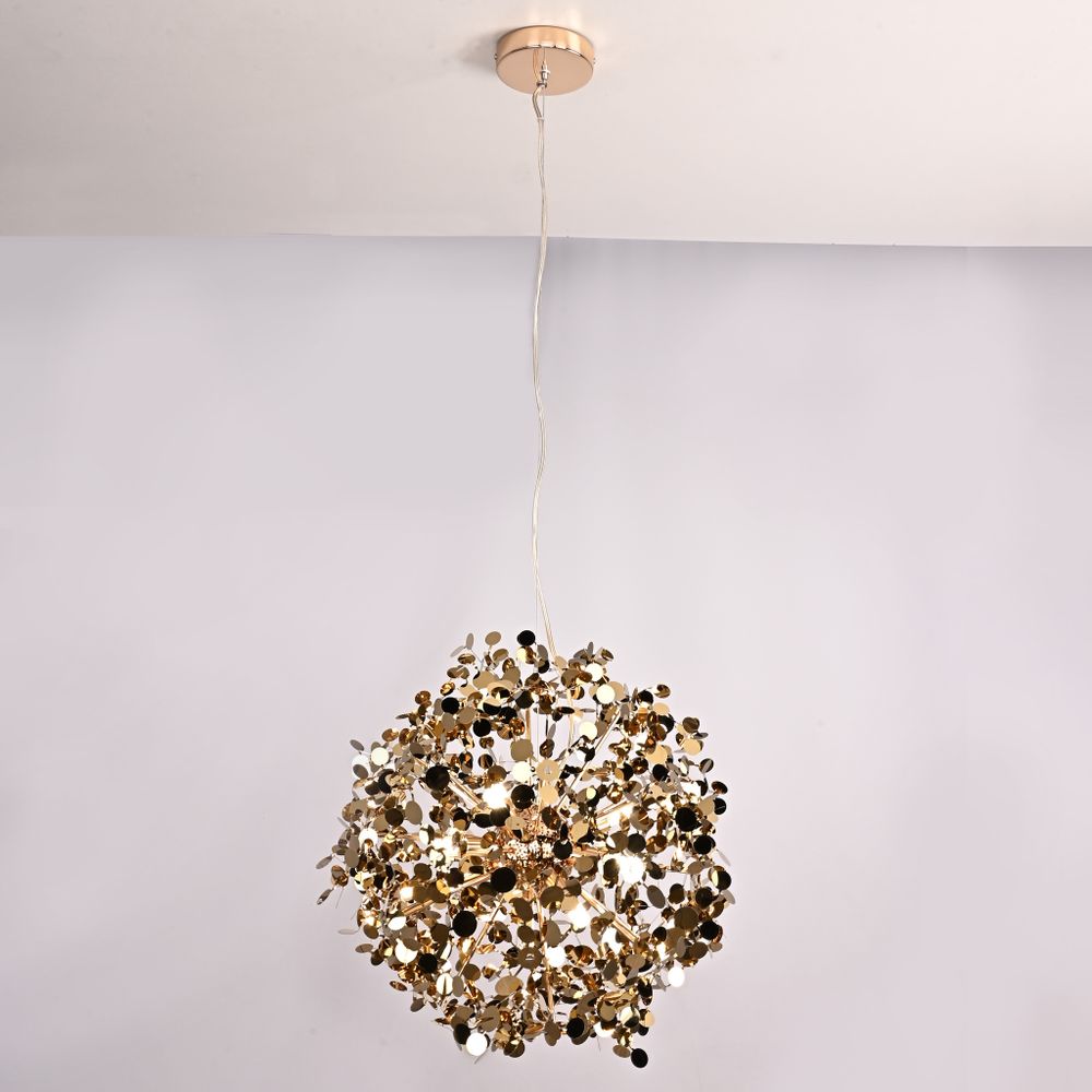 Подвесной светильник Tezani Argent Suspension Pendant lamp 85 gold D50