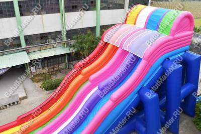 Надувная водная горка «Стремительные спуски», 24*6*8 м