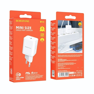 Зарядное устройство Borofone BN6 PD20W Type-C White