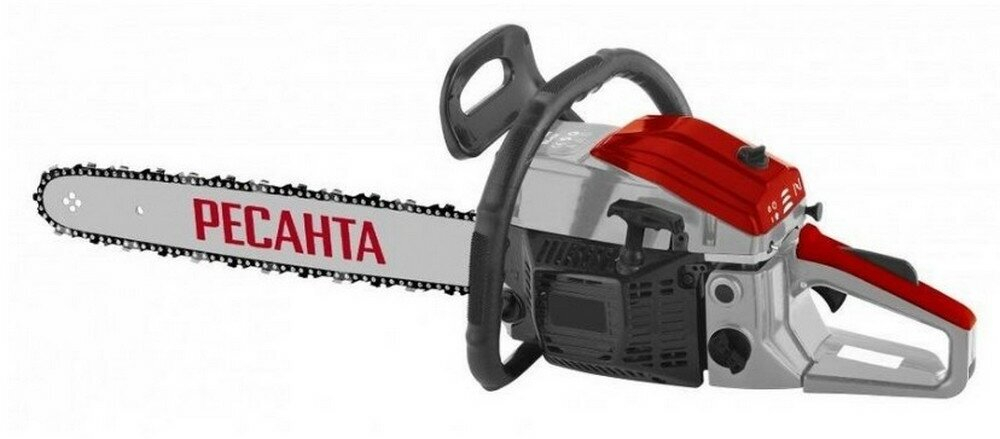 Бензопила Ресанта БП-4516, двухтактный, длина шины 40 см, 57 звеньев, 2.3 кВт