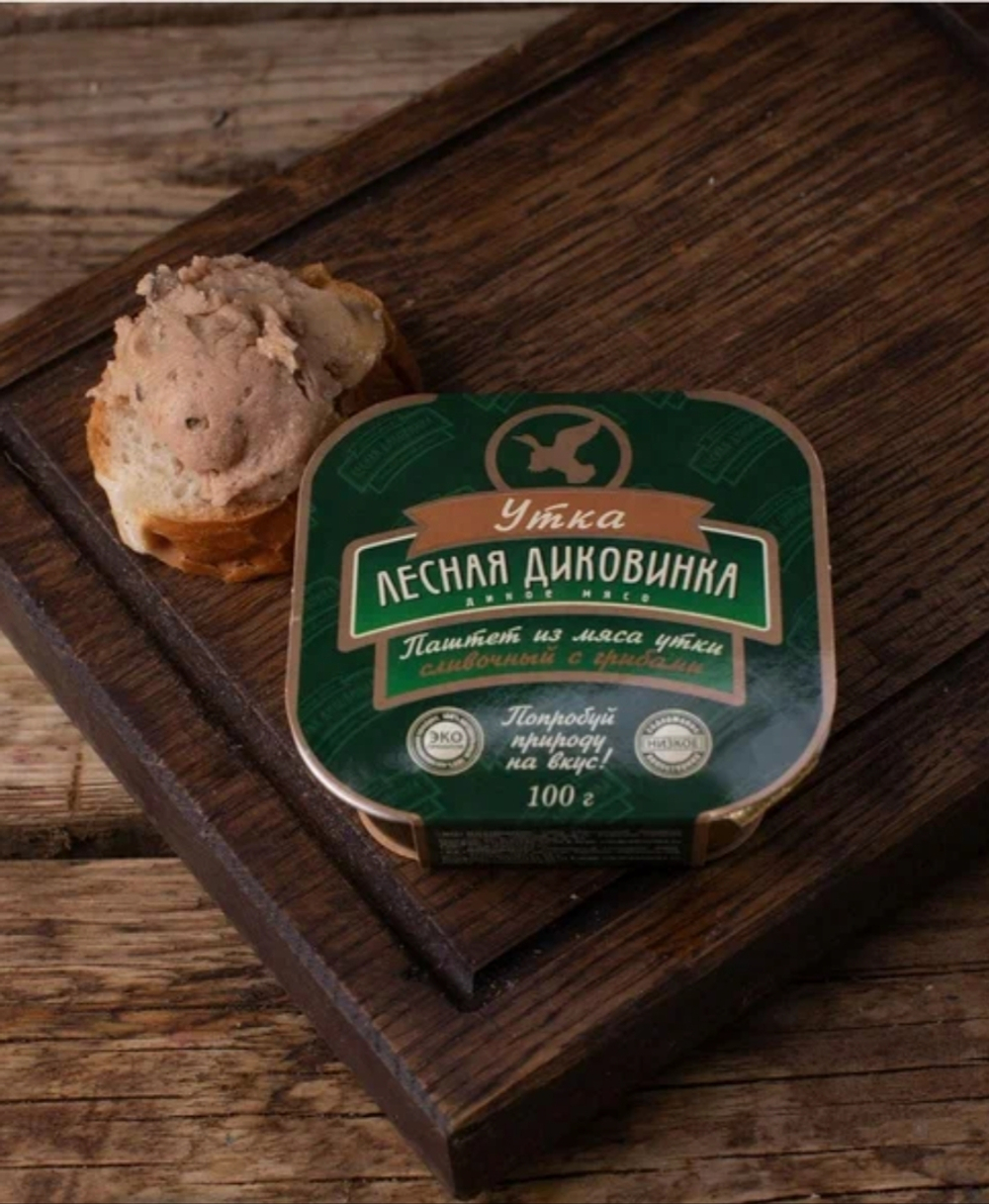 Паштет из мяса утки с грибами, 100 г от eco-apple.ru