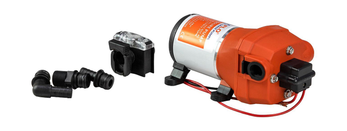 Помпа водоподающая мембранная SeaFlo, 12 В, 17 л/мин, 2.8 бар, 6 А