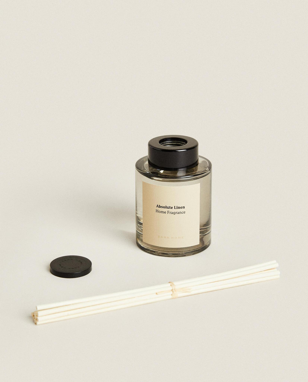 Zara Home ABSOLUTE LINEN REED DIFFUSERS — ароматический диффузор с тростниковыми палочками, Абсолют Льна, 100 мл