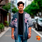 Рубашка хаори японская Агенты времени