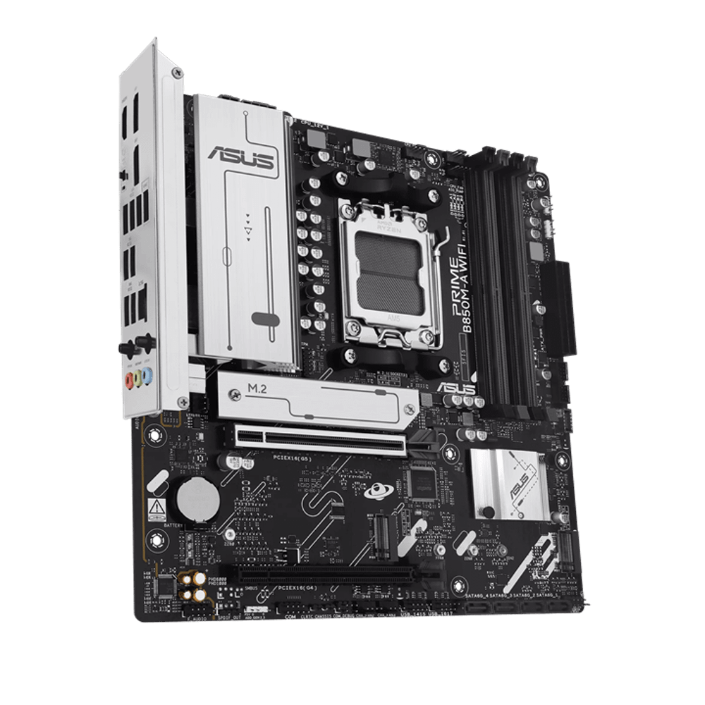 Материнская плата ASUS PRIME B850M-A WIFI, AM5 4xDDR5 4xSATA3 RAID 3xM.2 1хHDMI 2хDP mATX