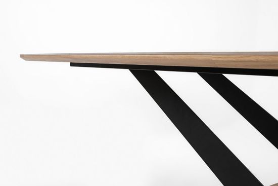 Стол Остин нераздвижной (дуб/т.020 меловой дуб/т.н.м.820 черная шагрень/керамика 2 50 равена)