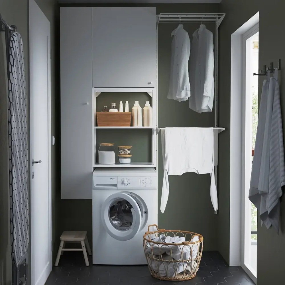 Книжный шкаф -  ENHET IKEA/ ЭНХЕТ ИКЕА, 180х90 см, белый