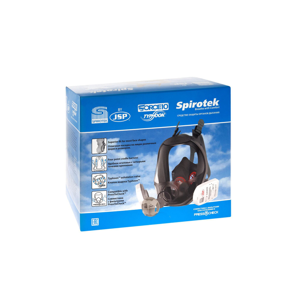Маска SPIROTEK FORCE 10 JSP РАЗМЕР M (Полнолицевая)