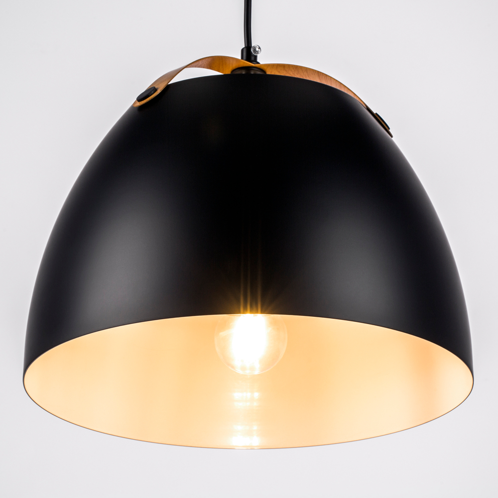 765047 Люстра LOFT 1х20W E27 ЧЕРНЫЙ IP20