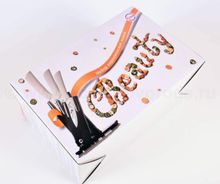 Набор белых ножей на подставке TimA, 3 шт