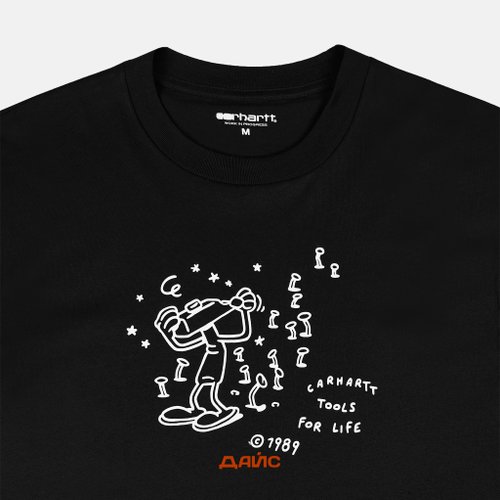Футболка мужская Carhartt WIP Tools For Life артикул:I033262_black - купить в магазине Дайс