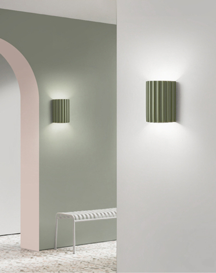 Wall design lamp  (Green)Leigri